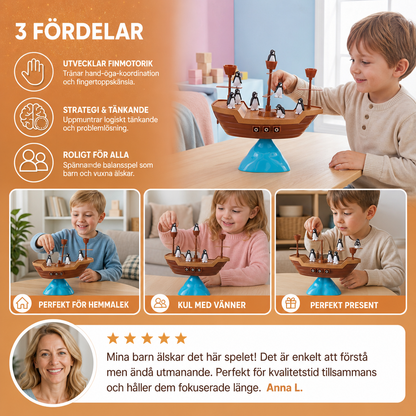 Pingvin Piratskepp – Balansspel