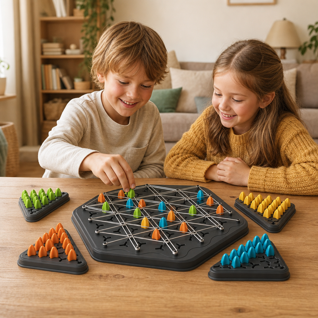 Gummiband Triangel-Schack Familjespel