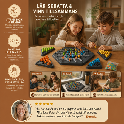Gummiband Triangel-Schack Familjespel