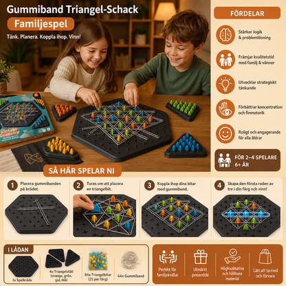 Gummiband Triangel-Schack Familjespel