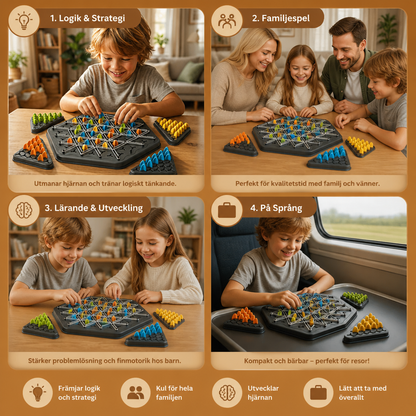 Gummiband Triangel-Schack Familjespel