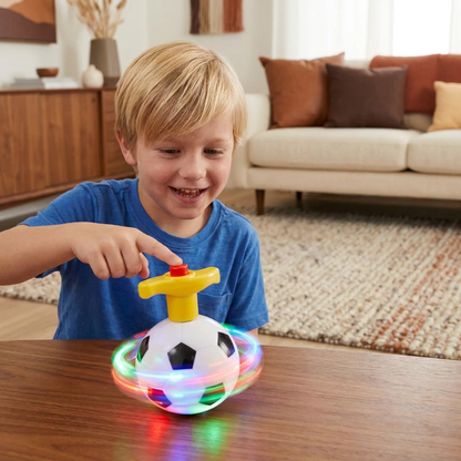 Självlysande LED-fotbollssnurra