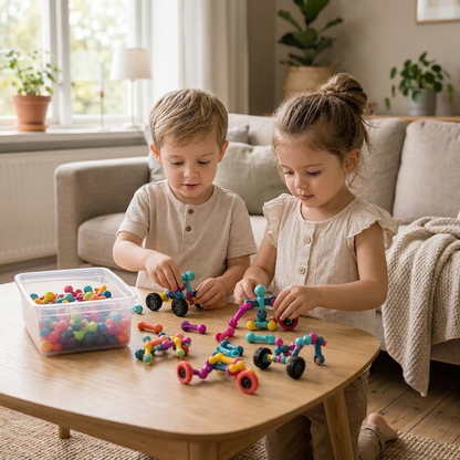 Pedagogiskt DIY-byggset med rörliga leder