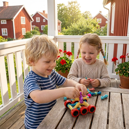 Pedagogiskt DIY-byggset med rörliga leder