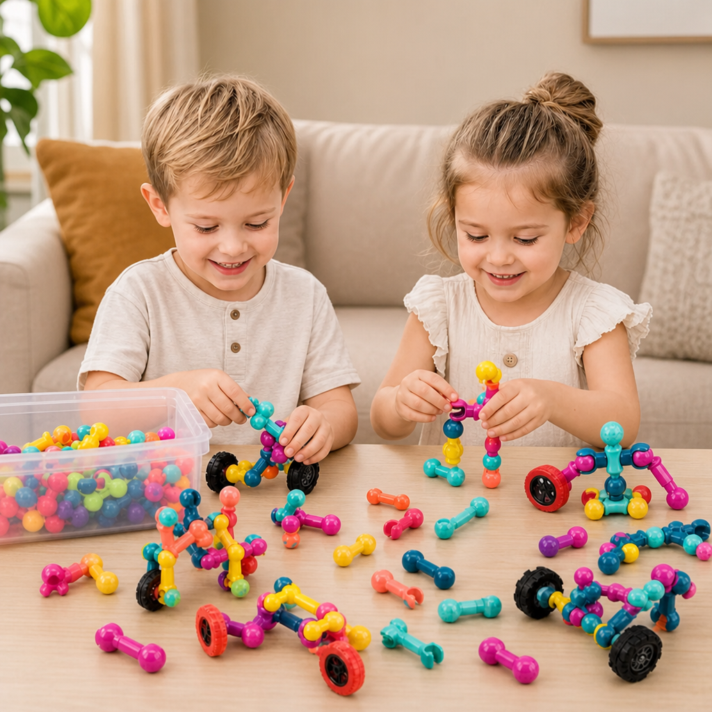 Pedagogiskt DIY-byggset med rörliga leder