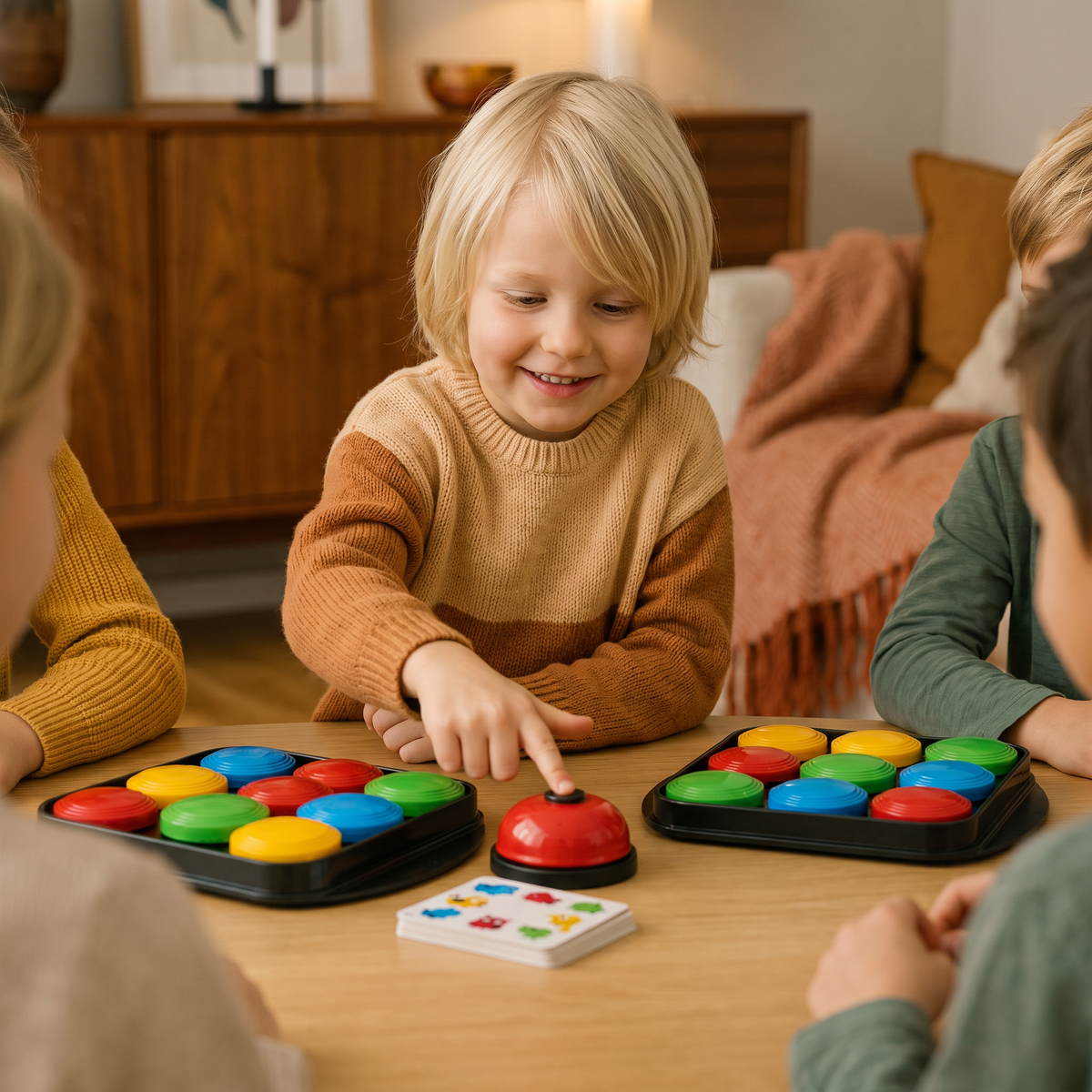 Utbildningsspel Familjens Klockspel för Färgmatchning