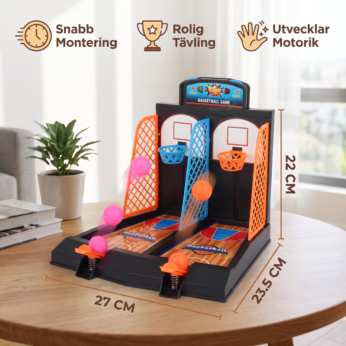 2-Spelar Basketball Shootout-Spel