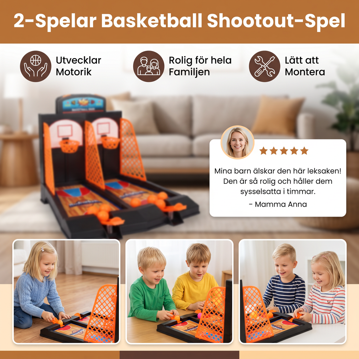 2-Spelar Basketball Shootout-Spel