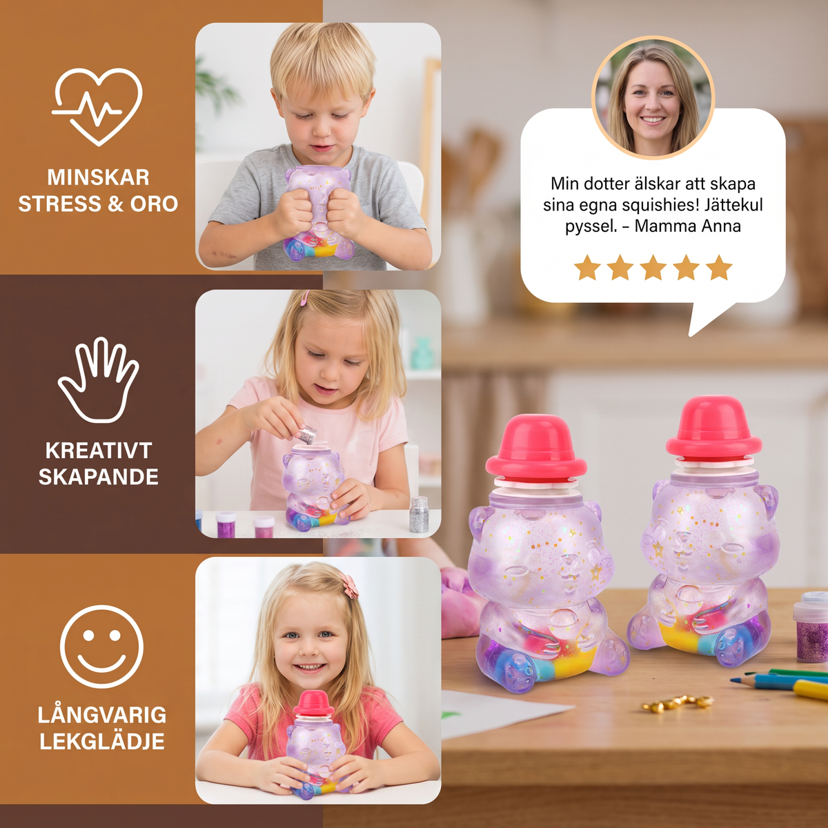 DIY-Pysselset För Att Skapa Stresslindrande Kreativa Squishies