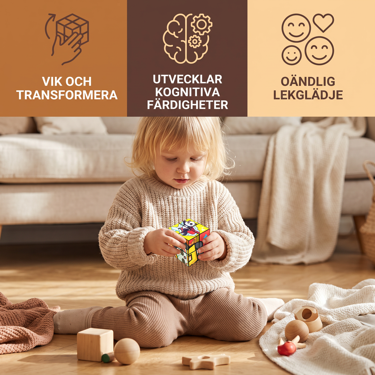 Magisk Vikbar Kubleksak För Barn
