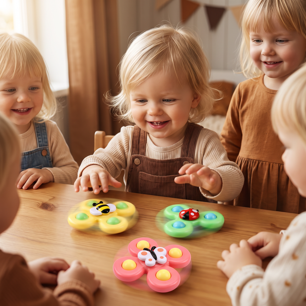 Rolig Barnkarusell Leksaksset Med 3 Delar