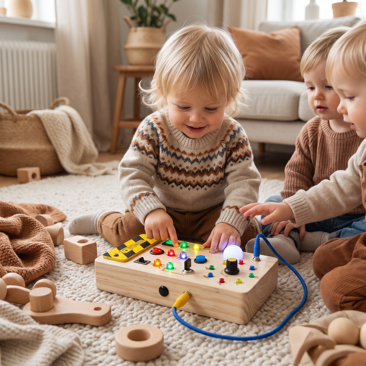 Montessori Aktivitetsbräda I Trä