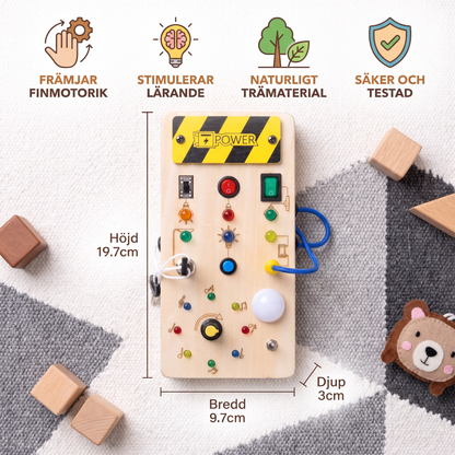 Montessori Aktivitetsbräda I Trä