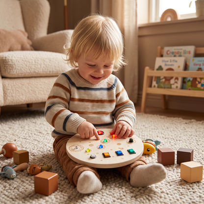 Montessori Aktivitetsbräda I Trä