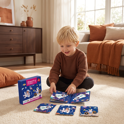 Magnetisk Montessori-Pusselbok