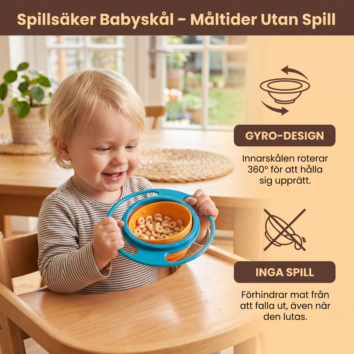 Spillsäker Babyskål – Måltider Utan Spill