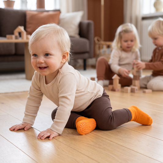Säkra Halkfria Sockskor för Barn