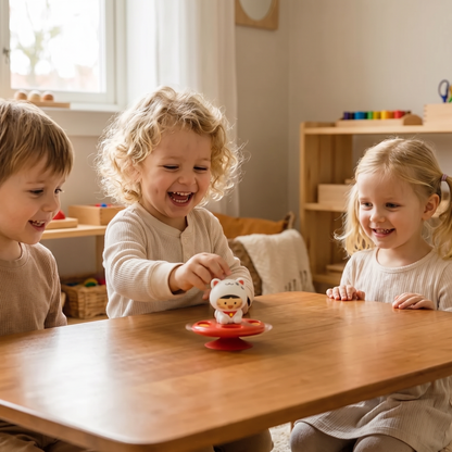 Montessori-Snurra med Sugkopp – Roterande Läroleksak