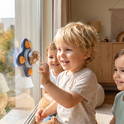 Montessori-Snurra med Sugkopp – Roterande Läroleksak