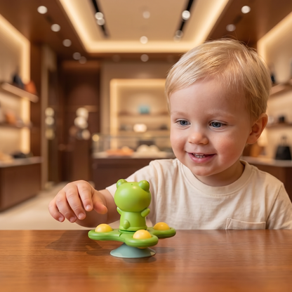 Montessori-Snurra med Sugkopp – Roterande Läroleksak