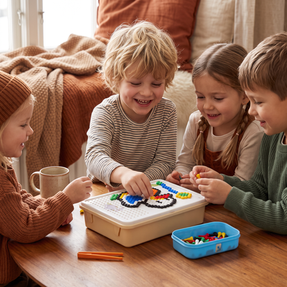 Montessori Mosaiktavla med Pluggar för Lek och Lärande
