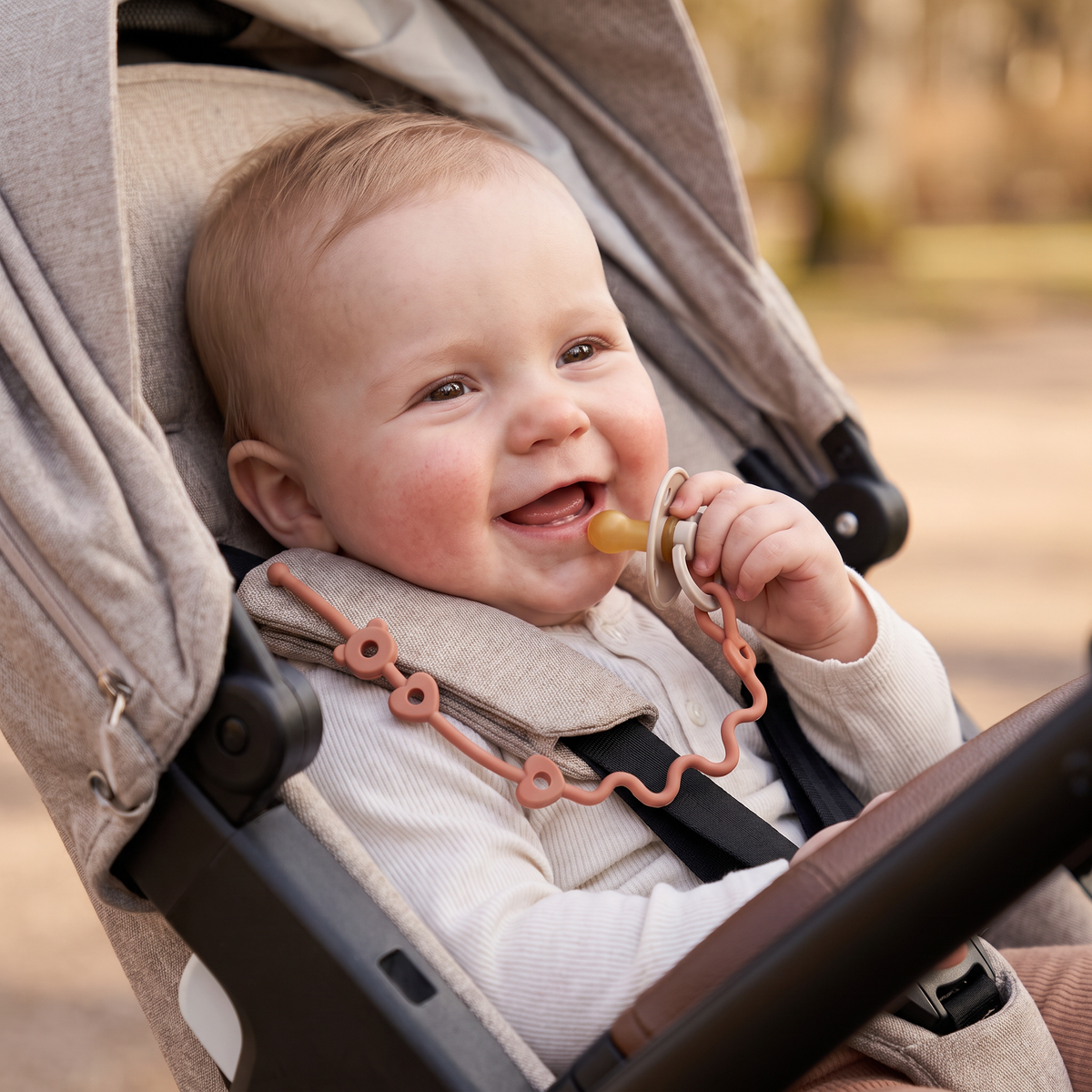 Silikon Babyklämma med Anti-Förlust Skydd – för Smockor & Leksaker (5 Stycken)