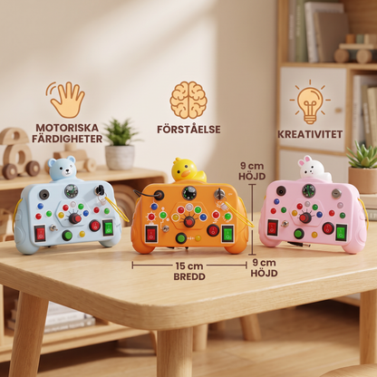 Montessori Aktivitet Lektoy för Barn – Educativt Spel för Att Stödja Motoriska Färdigheter, Förståelse och Kreativitet