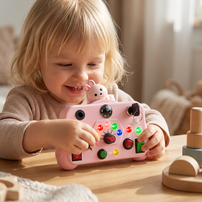 Montessori Aktivitet Lektoy för Barn – Educativt Spel för Att Stödja Motoriska Färdigheter, Förståelse och Kreativitet