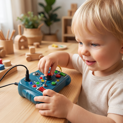 Montessori Aktivitet Lektoy för Barn – Educativt Spel för Att Stödja Motoriska Färdigheter, Förståelse och Kreativitet