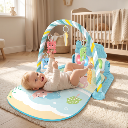 Interaktivt Baby-Pedal-Piano – Motorik- och Sensorik-Leksak