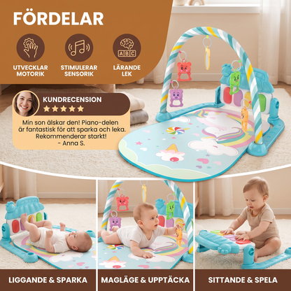 Interaktivt Baby-Pedal-Piano – Motorik- och Sensorik-Leksak