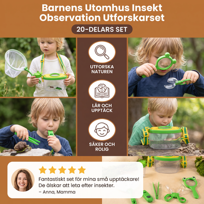 Barnens Utomhus Insekt Observation Utforskarset med Tillbehör