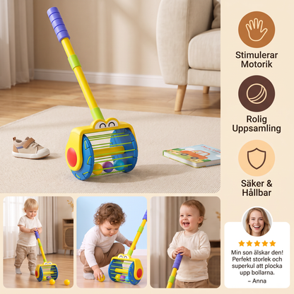 Baby Puschdammsugare Leksak med Bollar för Småbarn
