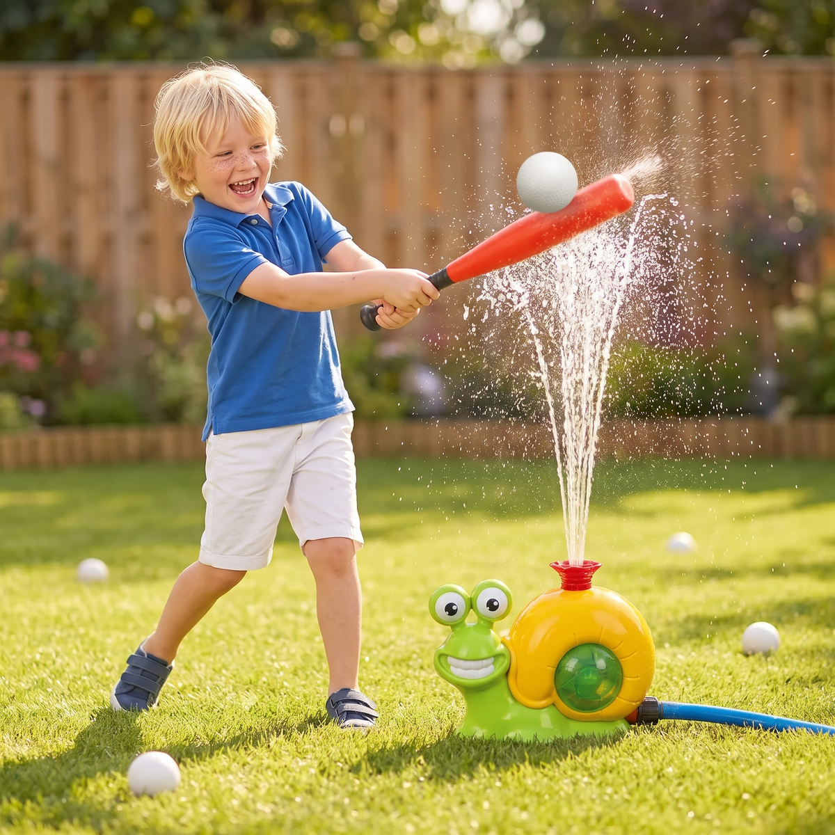 Barnens Baseball Helikopter Vattensprinkler för Utomhus Sommarlek