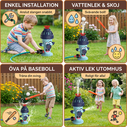 Barnens Baseball Helikopter Vattensprinkler för Utomhus Sommarlek
