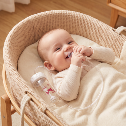 Handsfree nappflaska för matning av baby