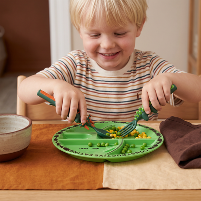 Servis- och bestickset i dinodesign