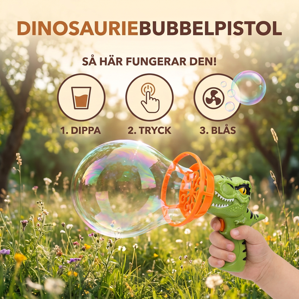 Dinosauriebubbelpistol