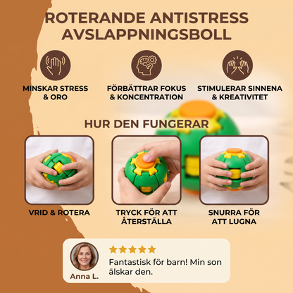 Roterande Antistress Avslappningsboll