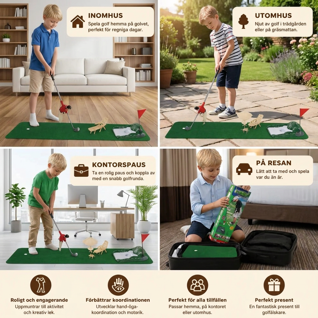 Mini Golfset för Barn – Golfleksak för Barn