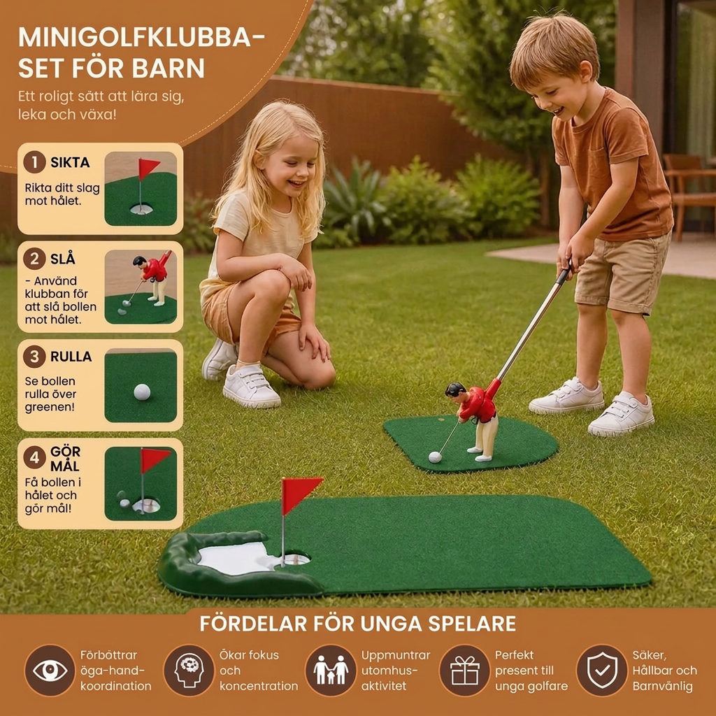 Mini Golfset för Barn – Golfleksak för Barn