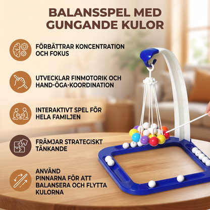 Balansspel med Gungande Kulor – Interaktiv Skicklighetsutmaning för Hela Familjen