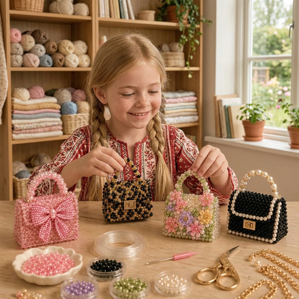 DIY-set för 3D-pärldjur – Skapa Miniatyrfigurer med Pärlor för Nybörjare