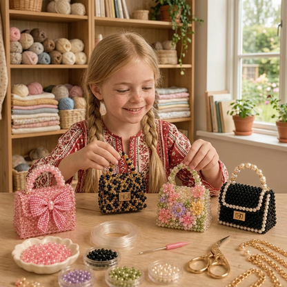 DIY-set för 3D-pärldjur – Skapa Miniatyrfigurer med Pärlor för Nybörjare
