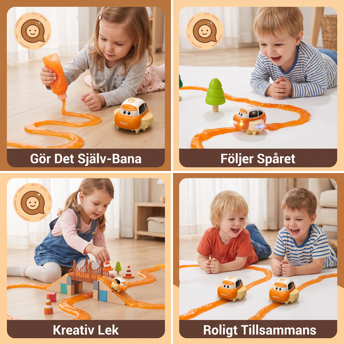 Magiskt Slime-Racerbaneset – DIY-Äventyr med Elbilar