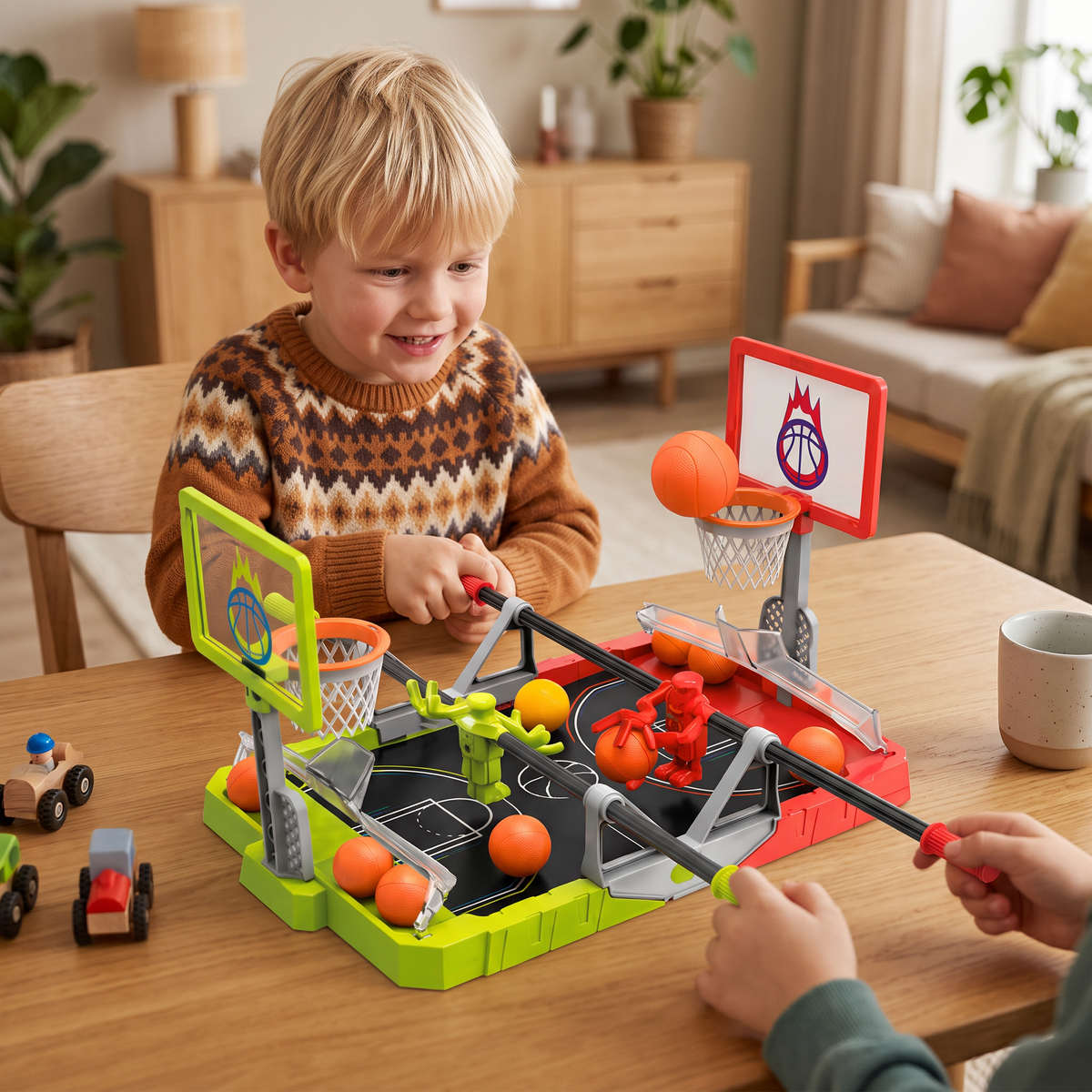 Mini-Basketball-Battlespel – Bordbasketutmaning för 2 Spelare