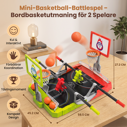 Mini-Basketball-Battlespel – Bordbasketutmaning för 2 Spelare