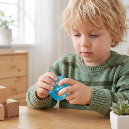 Kubformad stressboll– Mjuk Gel-Fidgetleksak För Sinnena