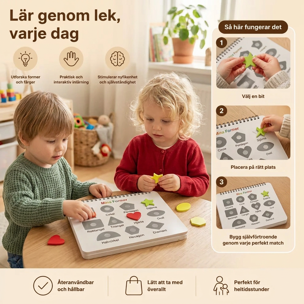 Montessori-aktivitetsbok – Återanvändbar Aktivitetsbok För Förskoleinlärning