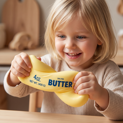 Jumbo Squishy smörstift – Långsamt Återfjädrande Stressboll och Sensorisk Fidgetleksak